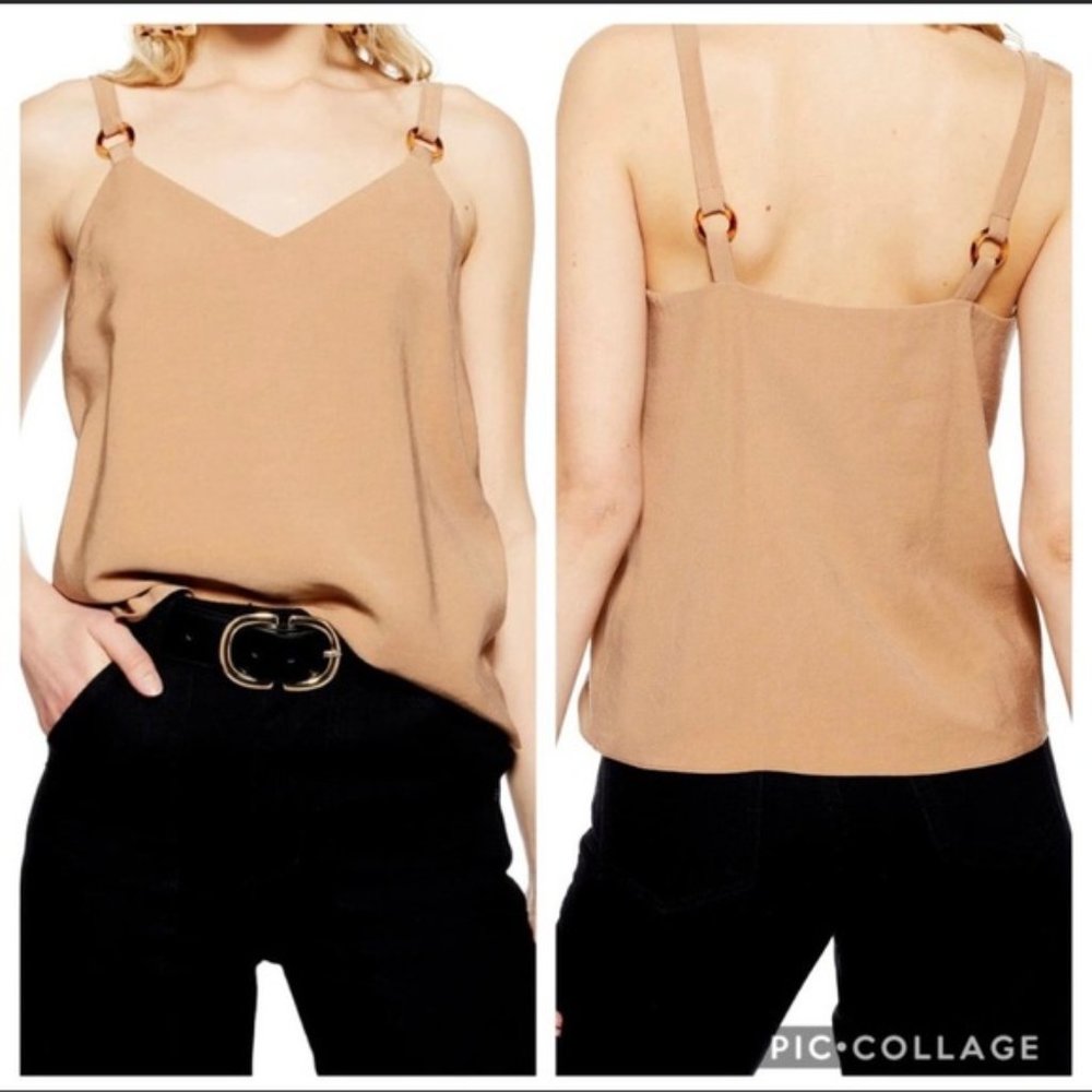 TOPSHOP "TILDA" RING CAMISOLE TANK TOP